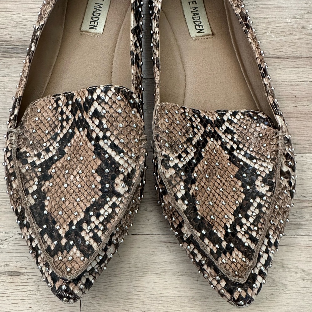 Steve Madden Studded Python Print Flat - image 3